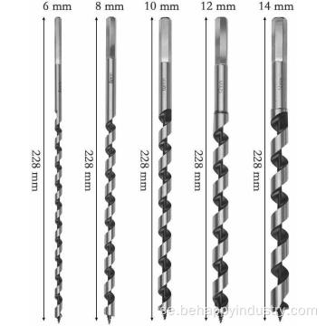 5st extra lång Brad Point Auger Drill Bits